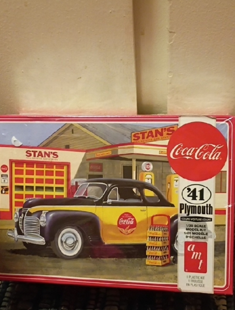 AMT Coca Cola 1941 '41 Plymouth Coupe 1/25 Scale Model Kit Sealed AMT1197M/12